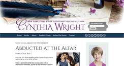 Desktop Screenshot of cynthiawrightauthor.com